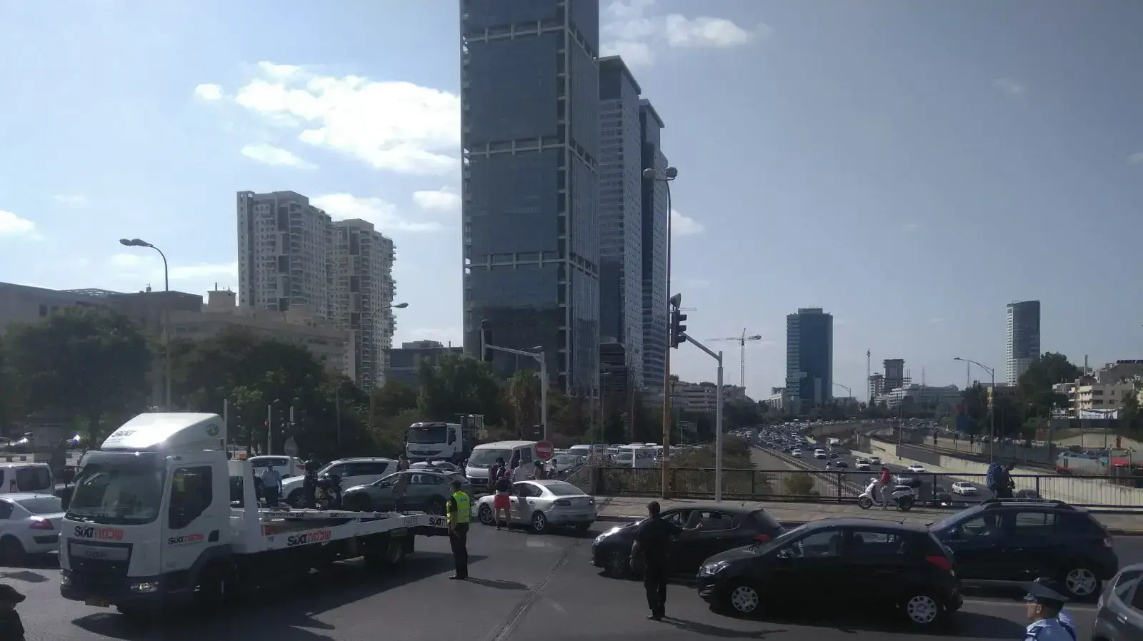 חסימת נכים בדרך השלום 24.9.17 חסימת נכים בדרך השלום 24.9.17