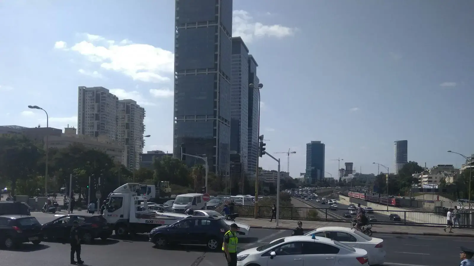 חסימת נכים בדרך השלום 24.9.17 חסימת נכים בדרך השלום 24.9.17