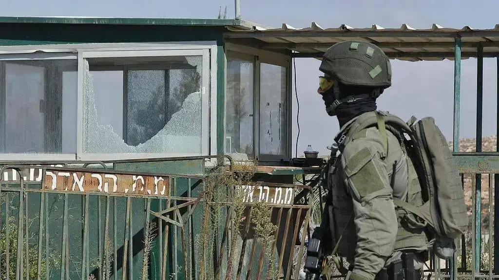 ש.ג זירת האירוע פיגוע הירי בהר אדר 26 בספטמבר 2017