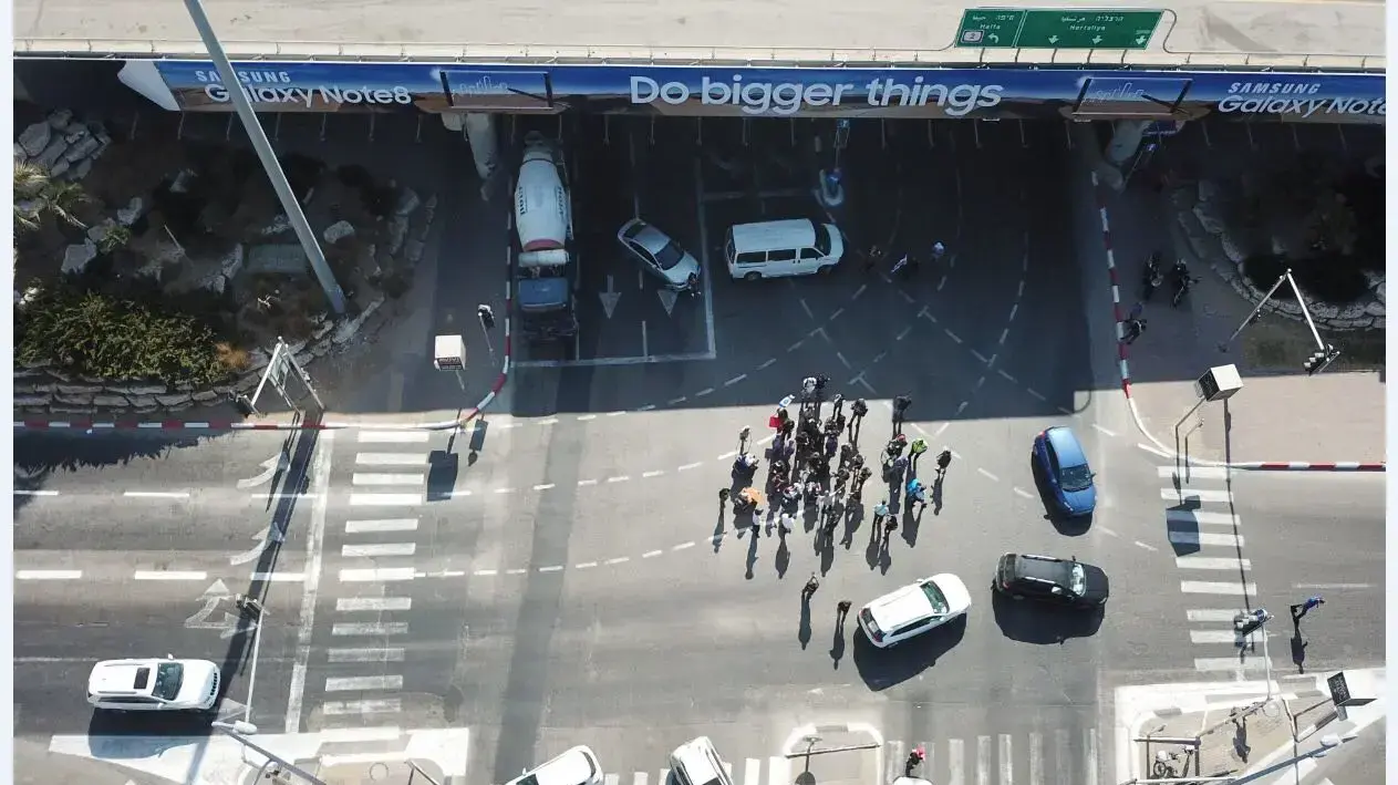מחאת נכים במחלף הסירה 1 באוקטובור 2017 מחאת נכים במחלף הסירה 1 באוקטובור 2017