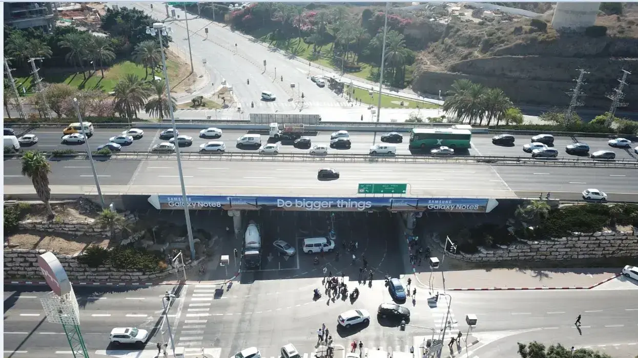מחאת נכים במחלף הסירה 1 באוקטובור 2017 מחאת נכים במחלף הסירה 1 באוקטובור 2017