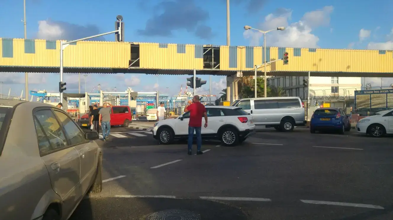 מחאת נכים סמוך לנמל אשדוד 3 באוקטובר 2017 מחאת נכים סמוך לנמל אשדוד 3 באוקטובר 2017