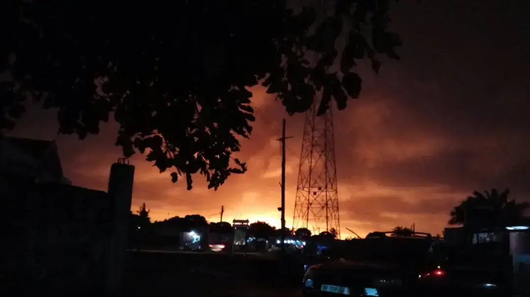 הרוגים בפיצוץ מכלית גז בסמוך למסוף תדלוק באקרה בירת גאנה, 8 באוקטובר 2017