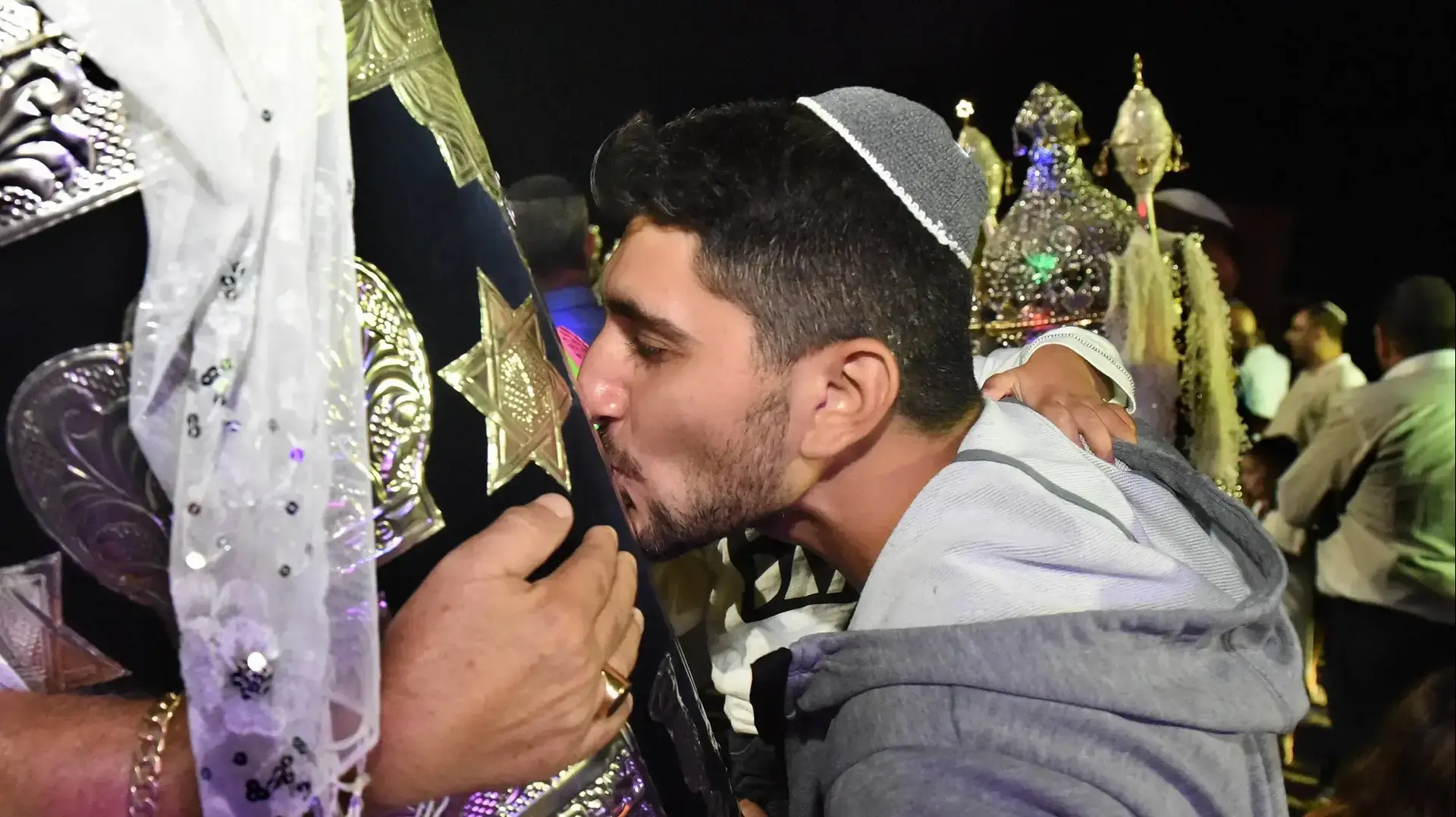 הקפות שניות לרגל שמחת תורה בטבריה. 12 באוקטובר 2017