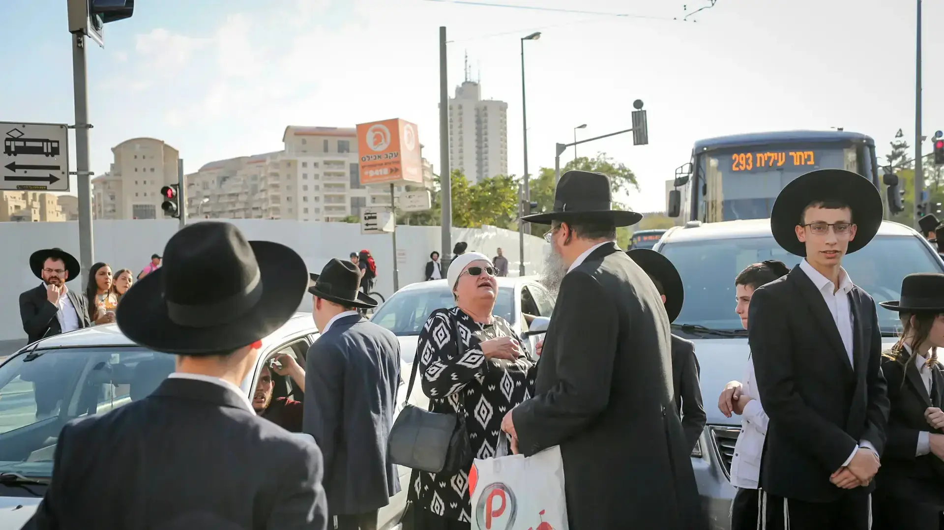 חסימות כבישים בהפגנת חרדים בירושלים 17 באוקטובר 2017 חסימות כבישים בהפגנת חרדים בירושלים 17 באוקטובר 2017