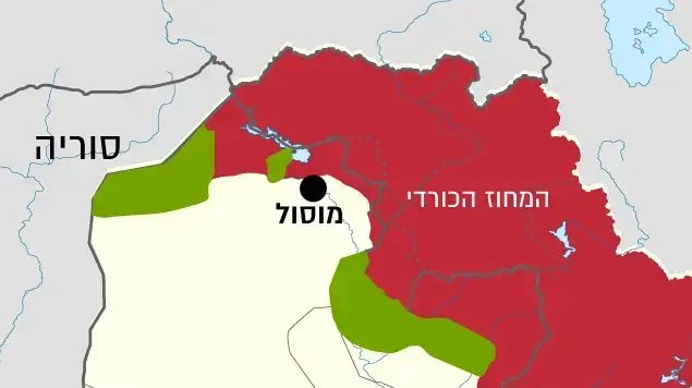מפת עיראק כורדים מפת עיראק כורדים