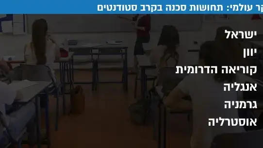 סקר עולמי: תחושות סכנה בקרב סטודנטים סקר עולמי: תחושות סכנה בקרב סטודנטים