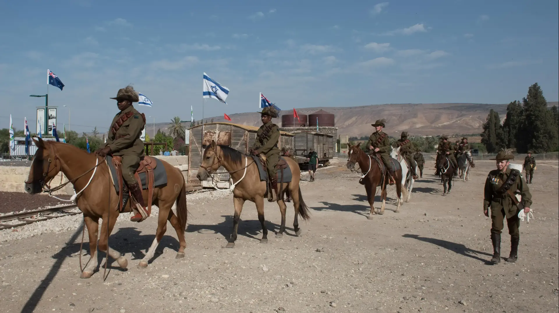 טקס לציון 99 שנים לכיבוש תחנת רכבת צמח בידי האוסטרלים