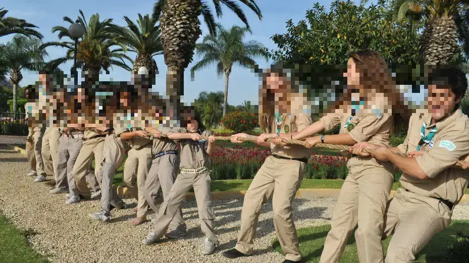 משיכת חבל, תנועת הצופים