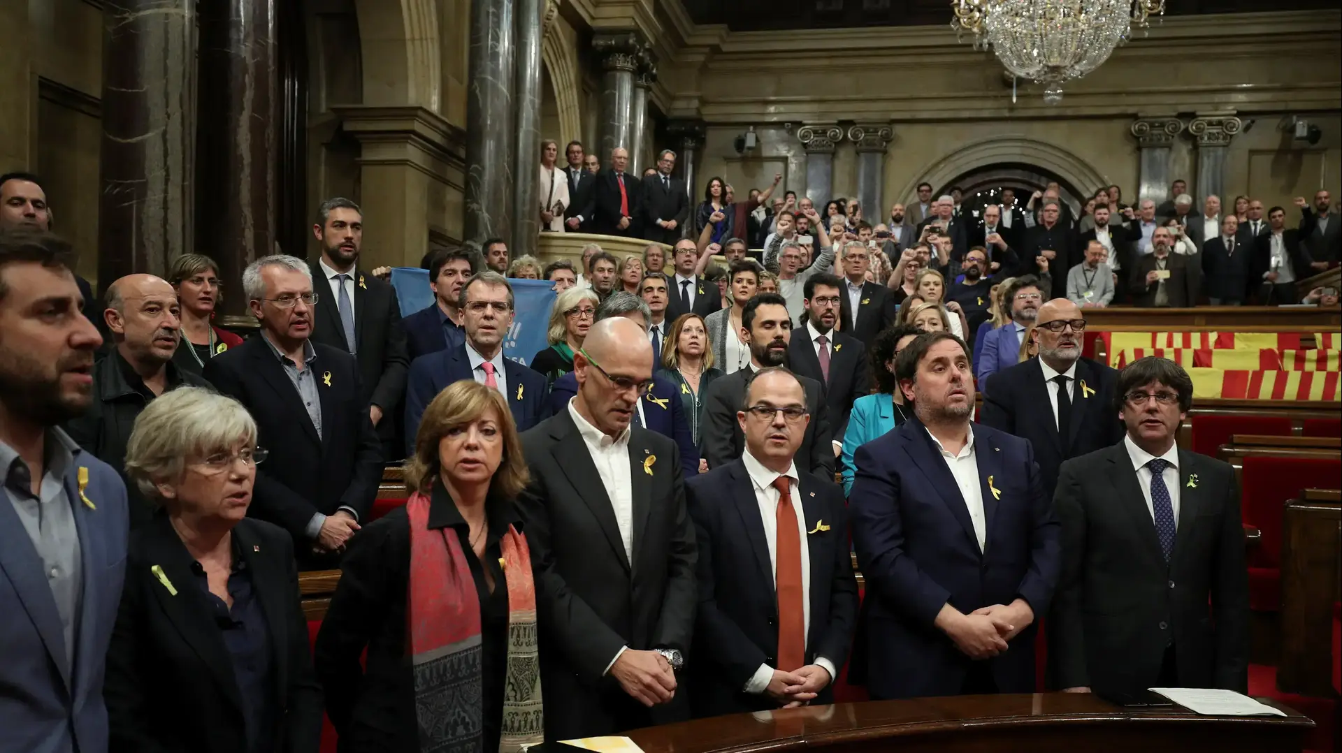 ההצבעה על עצמאות מספרד בפרלמנט הקטלאני בברצלונה. 27 באוקטובר 2017 ההצבעה על עצמאות מספרד בפרלמנט הקטלאני בברצלונה. 27 באוקטובר 2017