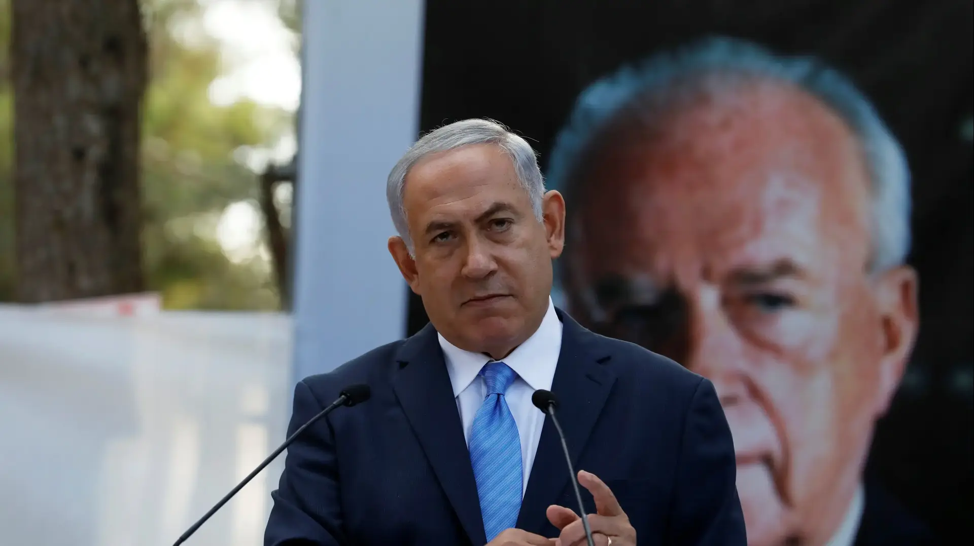 ראש הממשלה בנימין נתניהו בטקס אזכרה ה 22 ליצחק רבין בהר הרצל 