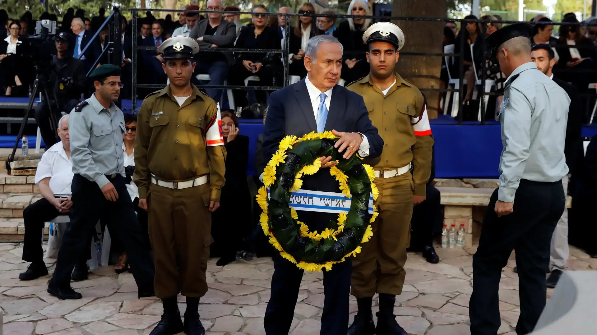 ראש הממשלה בנימין נתניהו בטקס אזכרה ה 22 ליצחק רבין בהר הרצל ראש הממשלה בנימין נתניהו בטקס אזכרה ה 22 ליצחק רבין בהר הרצל