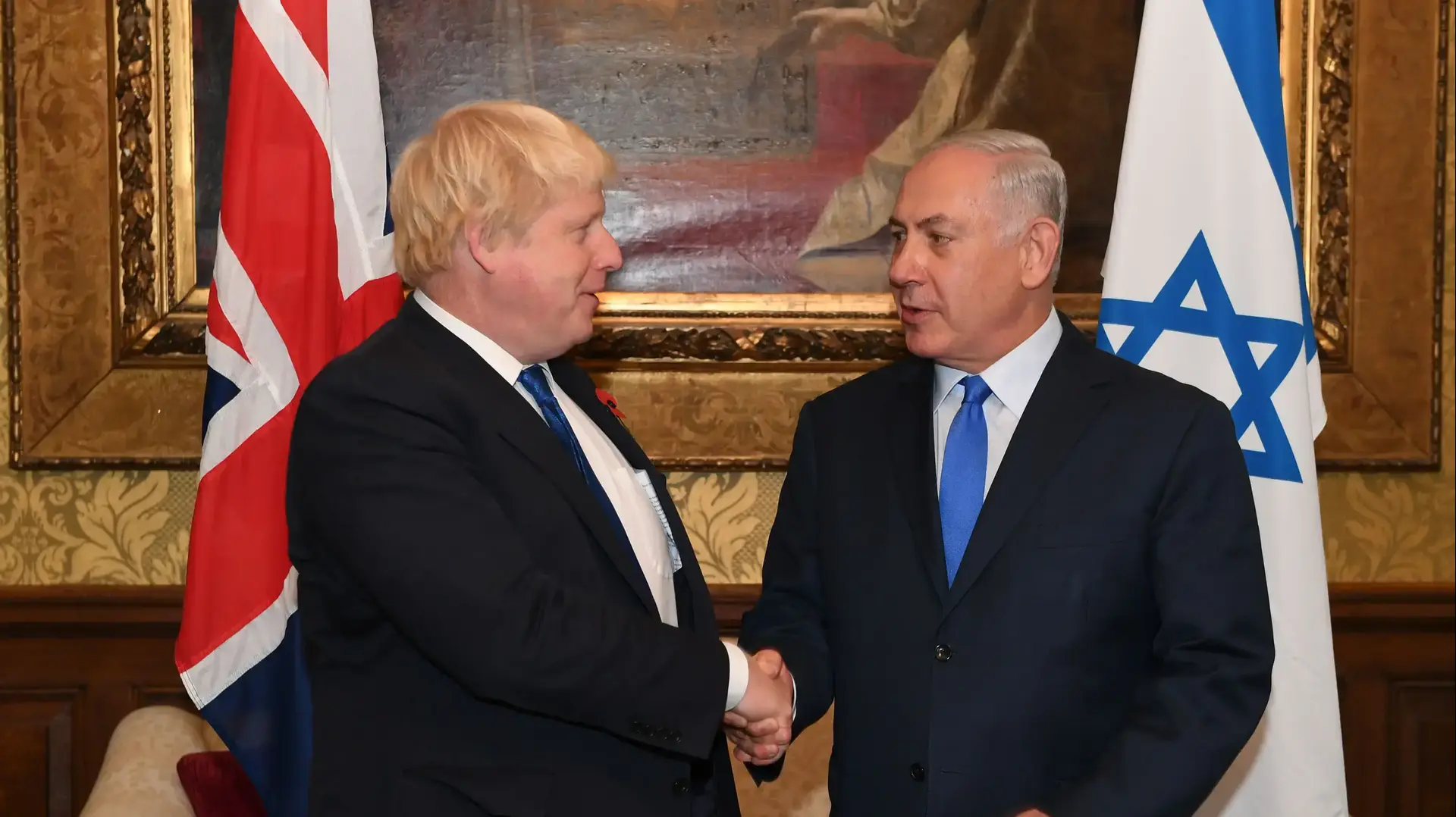 ראש הממשלה בנימין נתניהו נפגש עם שר החוץ הבריטי בוריס ג'ונסון בלונדון2 בנובמבר 2017 