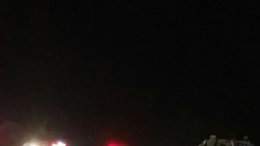 הרכב מתאונת הדרכים בכביש 40 סמוך למצפה רמון, 9 בנובמבר 2017