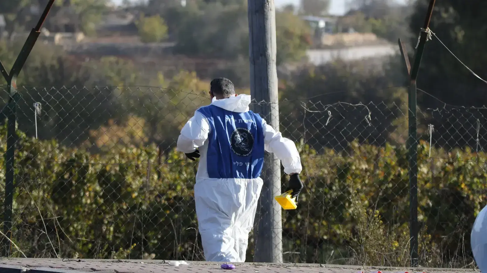 זירת פיגוע הדריסה בגוש עציון 17 בנובמבר 2017 זירת פיגוע הדריסה בגוש עציון 17 בנובמבר 2017