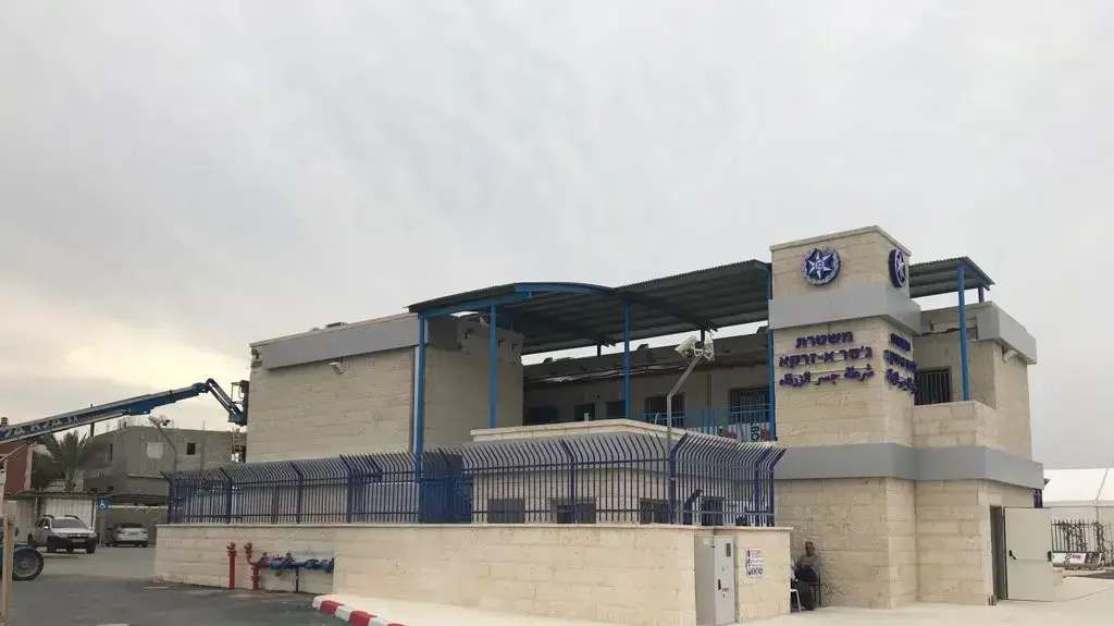 תחנת המשטרה החדשה בג'יסר א זרקא 18 בנובמבר 2017 תחנת המשטרה החדשה בג'יסר א זרקא 18 בנובמבר 2017