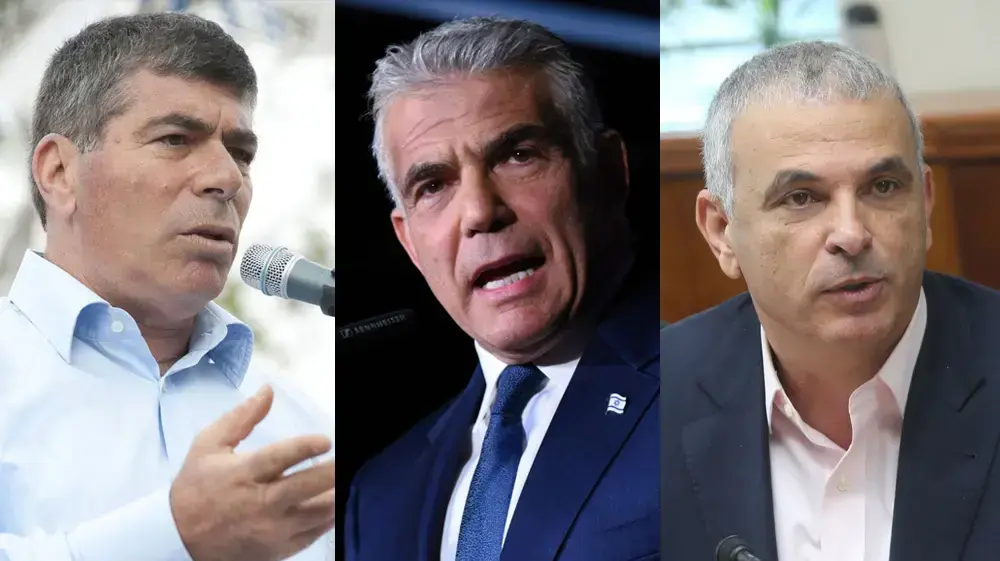 משה כחלון, יאיר לפיד, גבי אשכנזי משה כחלון, יאיר לפיד, גבי אשכנזי
