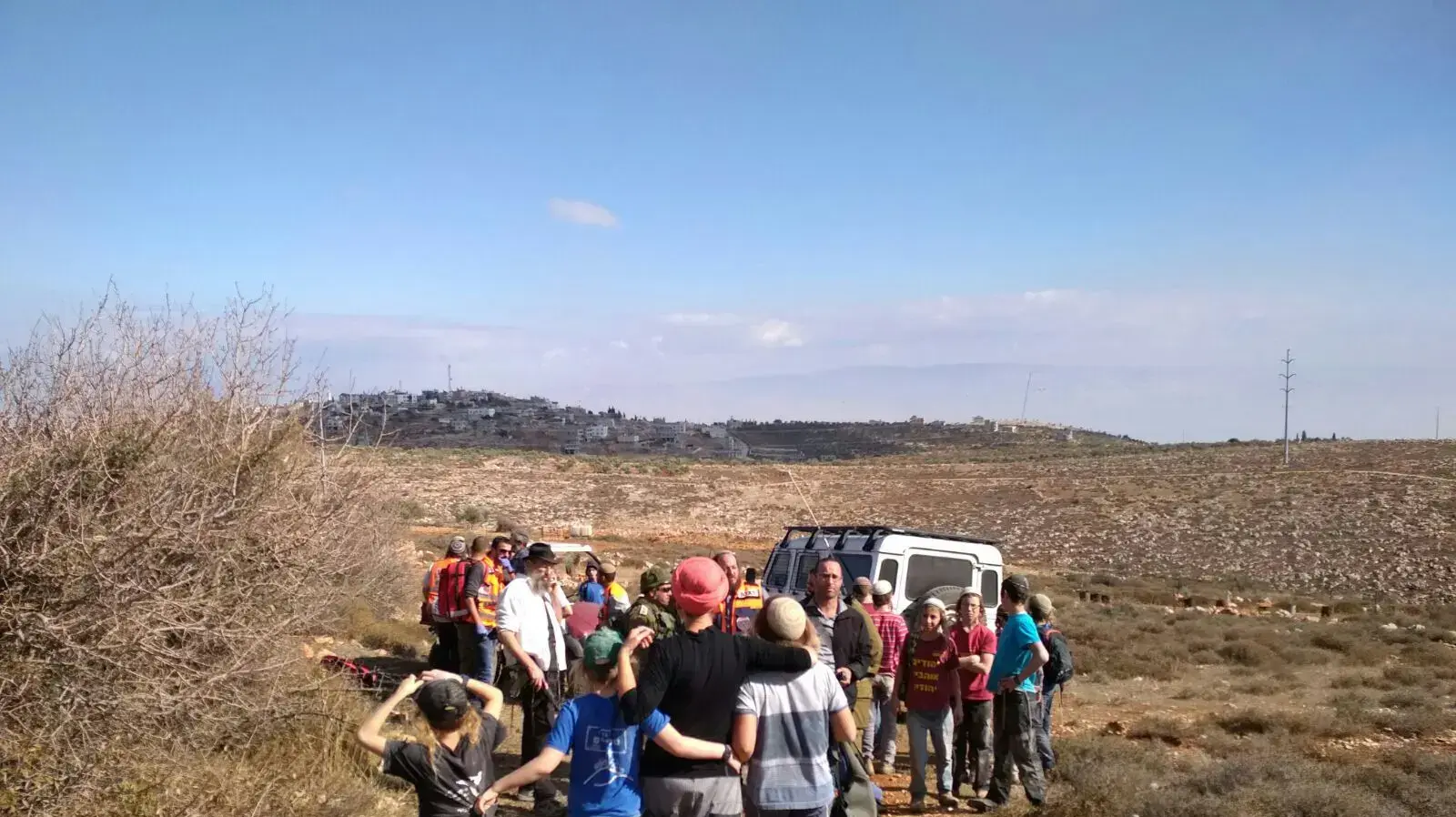 ידויי אבנים מול מטיילים כפר קוסרה, 30 בנובמבר 2017