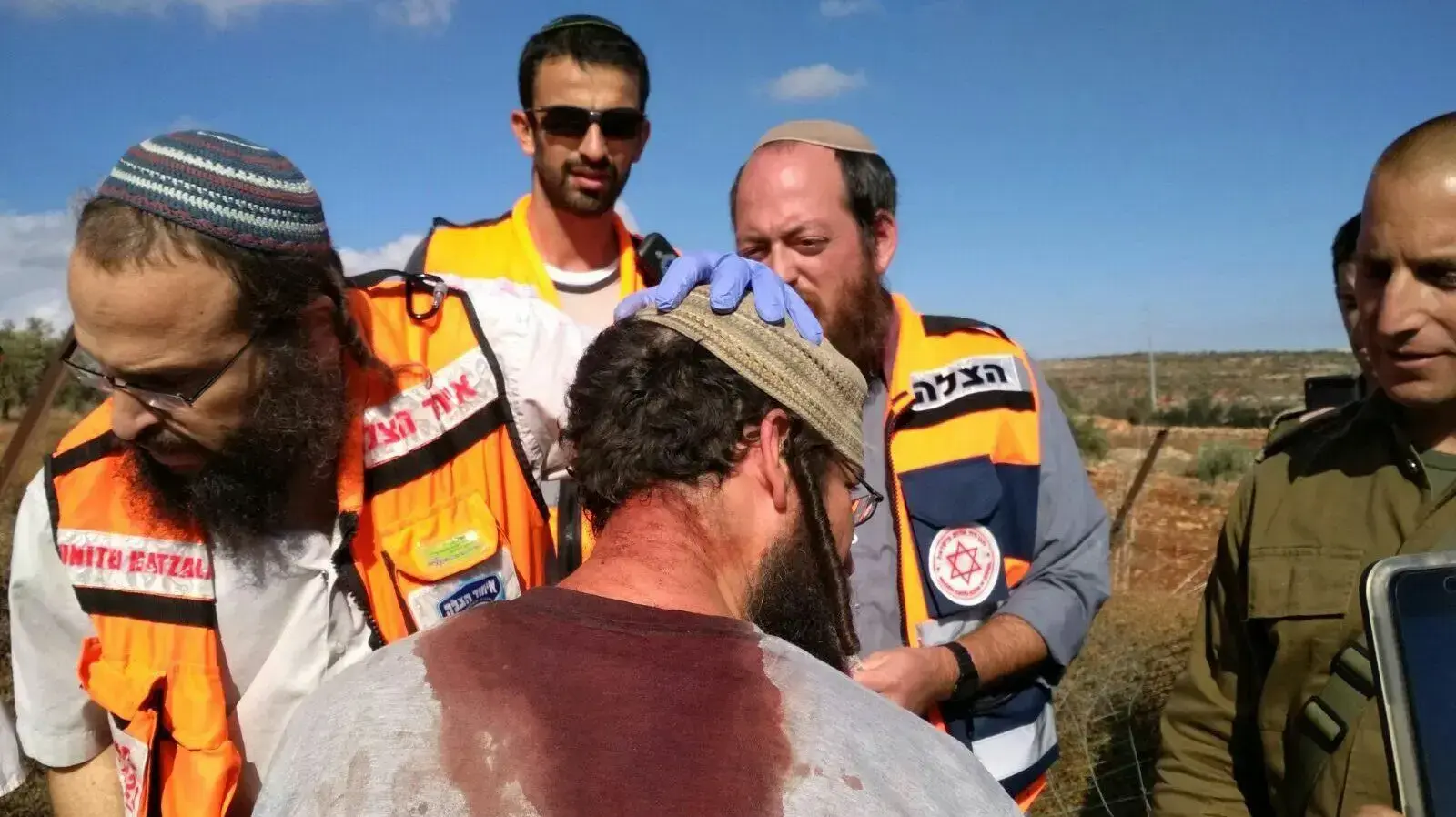 ידויי אבנים מול מטיילים כפר קוסרה, 30 בנובמבר 2017