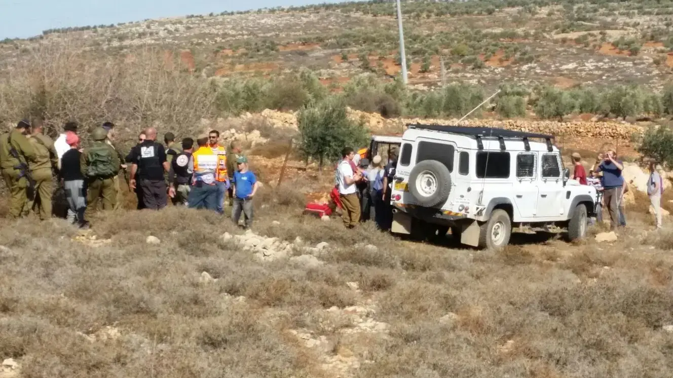 ידויי אבנים מול מטיילים כפר קוסרה, 30 בנובמבר 2017