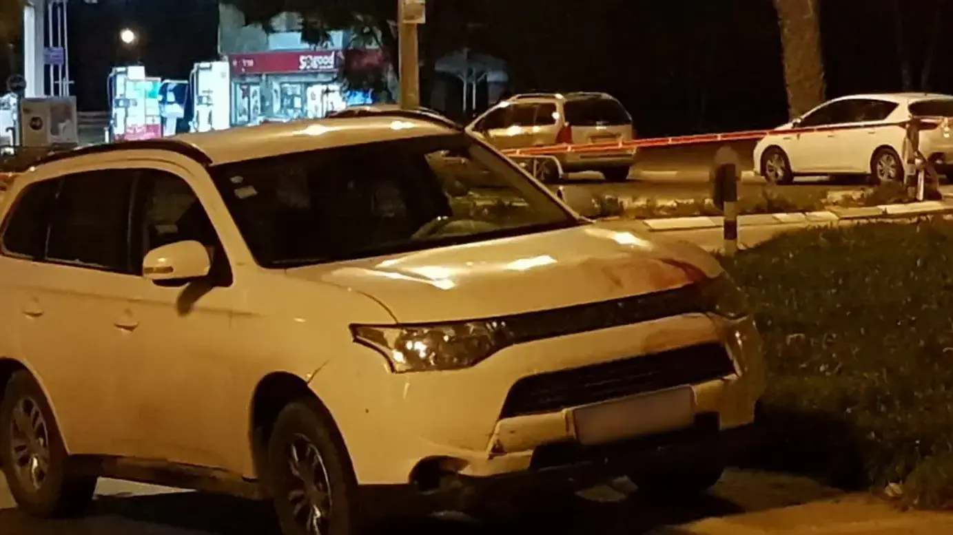 כלי רכב בזירת פיגוע הדקירה בערד