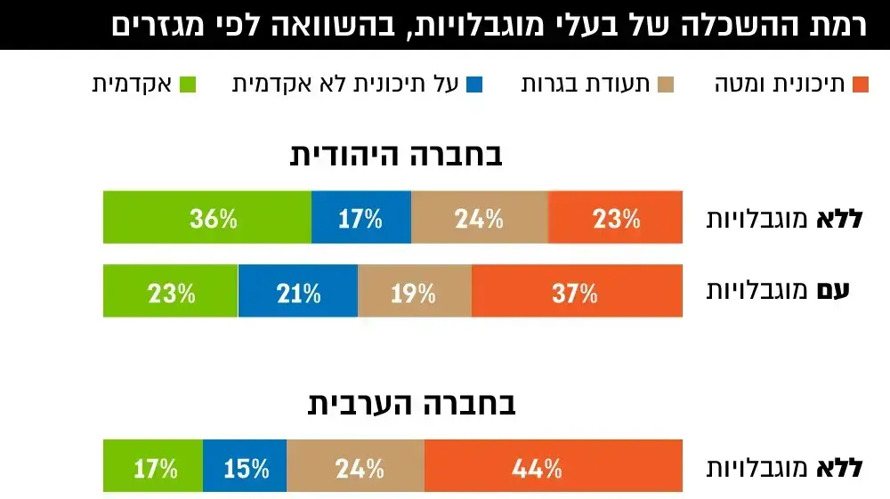 בעלי מוגבלויות בישראל: מועסקים פחות, בודדים יותר ומתקשים לרכוש השכלה בעלי מוגבלויות בישראל: מועסקים פחות, בודדים יותר ומתקשים לרכוש השכלה