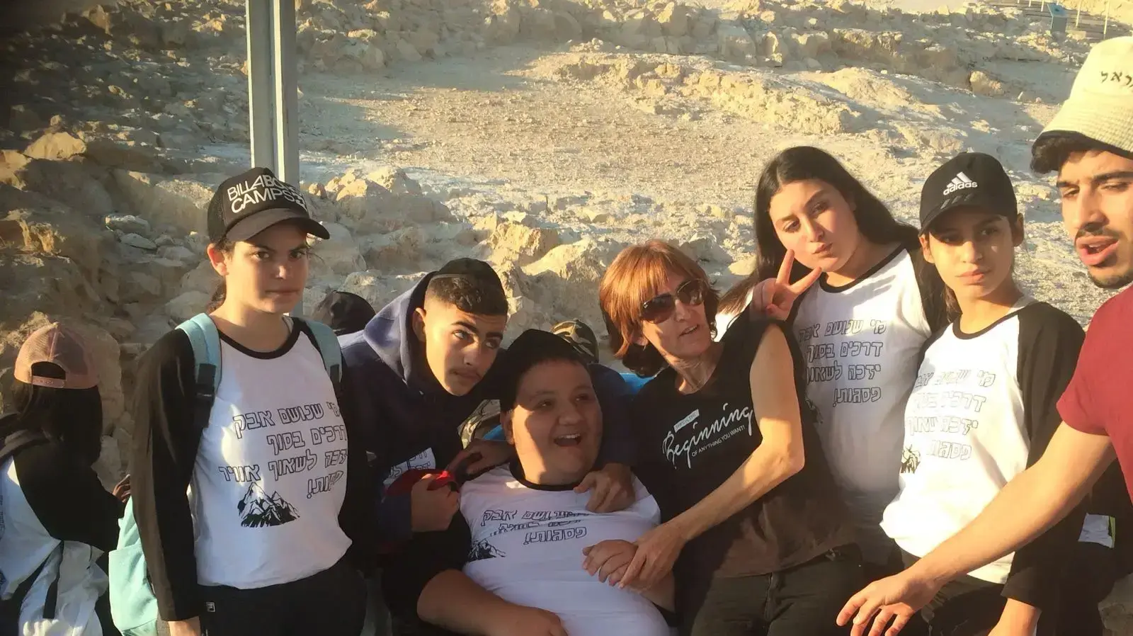 הנער מתן דדון שזכה לראשונה לטייל עם הכתה שלו 