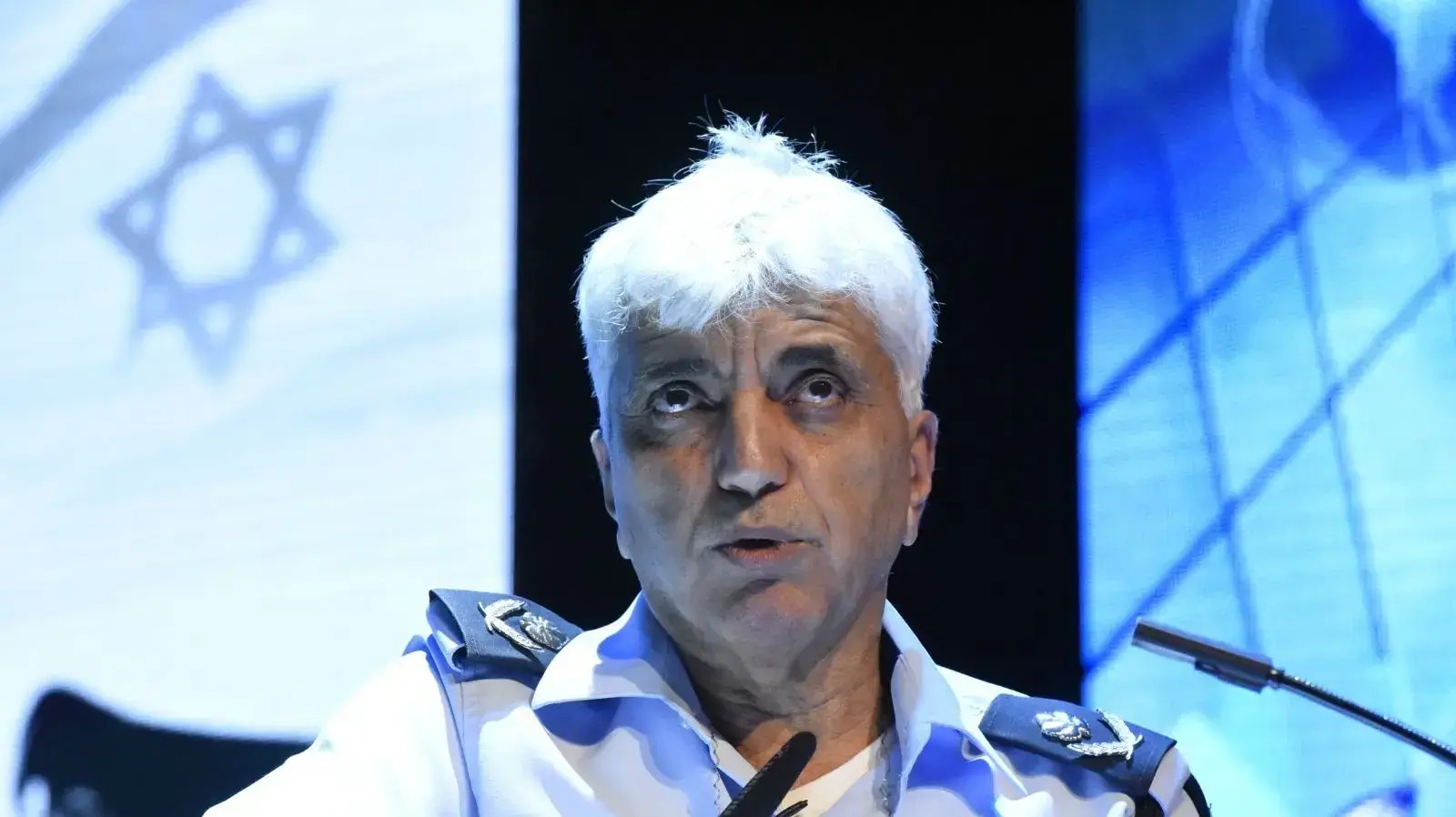 אביחי מנדלבליט בטקס פרידה ממני יצחקי, המכללה הלאומית לשוטרים, בית שמש 6 בדצמבר 2017