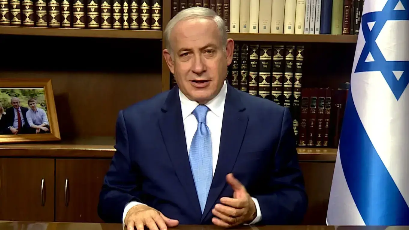 ראש הממשלה בנימין נתניהו מגיב על העברת השגרירות האמריקאית בישראל לירושלים, 6 בדצמבר 2017 ראש הממשלה בנימין נתניהו מגיב על העברת השגרירות האמריקאית בישראל לירושלים, 6 בדצמבר 2017