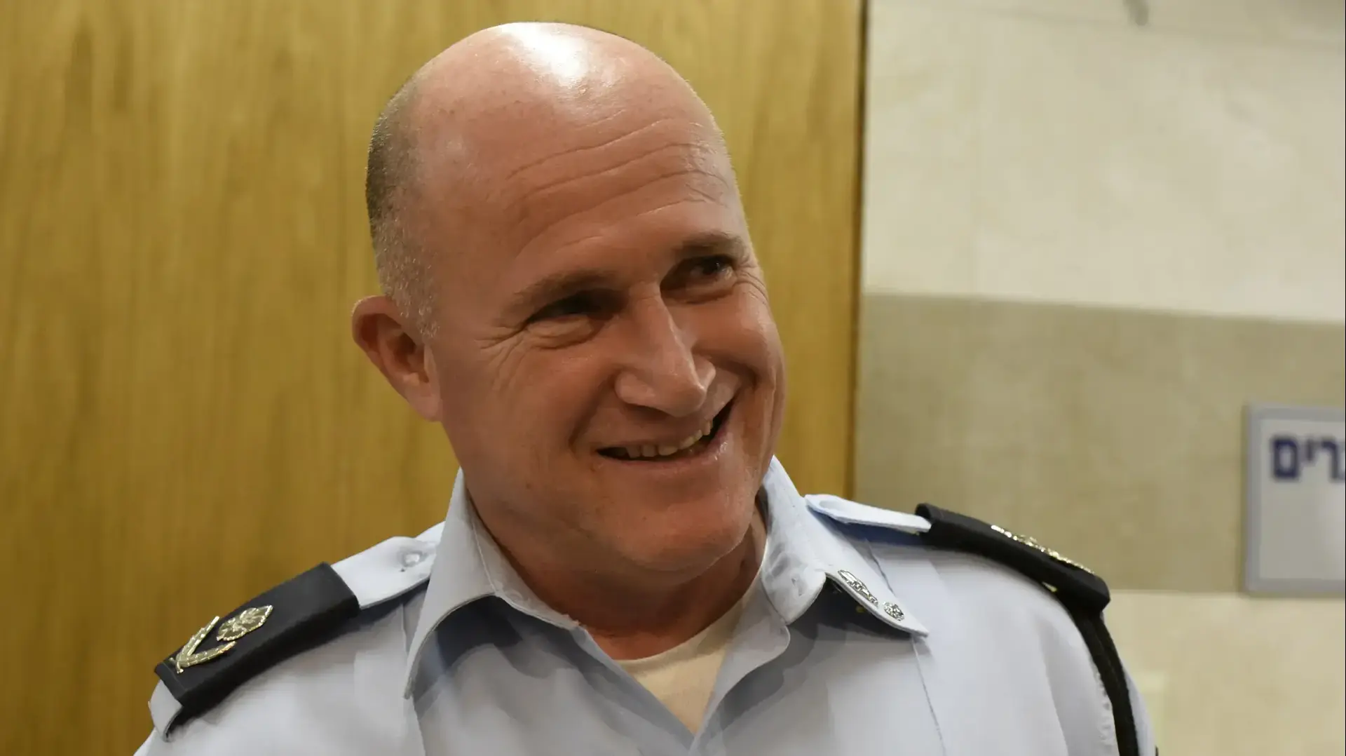 רוני ריטמן קצין משטרה בדרגת ניצב המכהן כמפקד יחידת להב 433 במהלך טקס הפרידה שנערך עבור מני יצחקי בבית שמש 7 בדצמבר 2017 