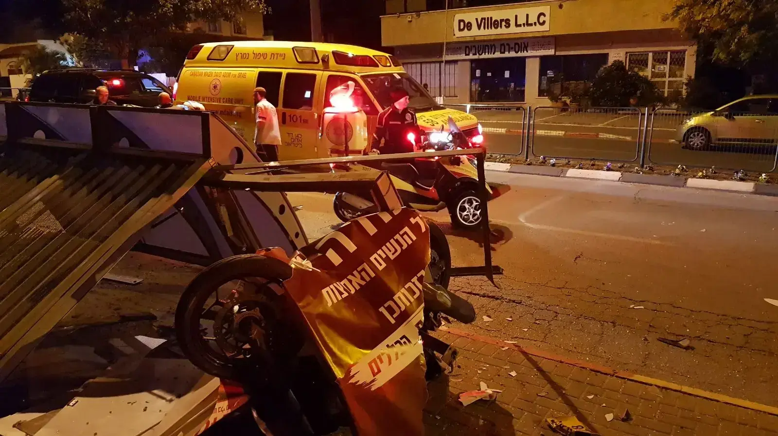 רוכב אופנוע כבן 30 נהרג בהתנגשות בתחנת אוטובוס בהרצליה, 10 בדצמבר 2017 רוכב אופנוע כבן 30 נהרג בהתנגשות בתחנת אוטובוס בהרצליה, 10 בדצמבר 2017