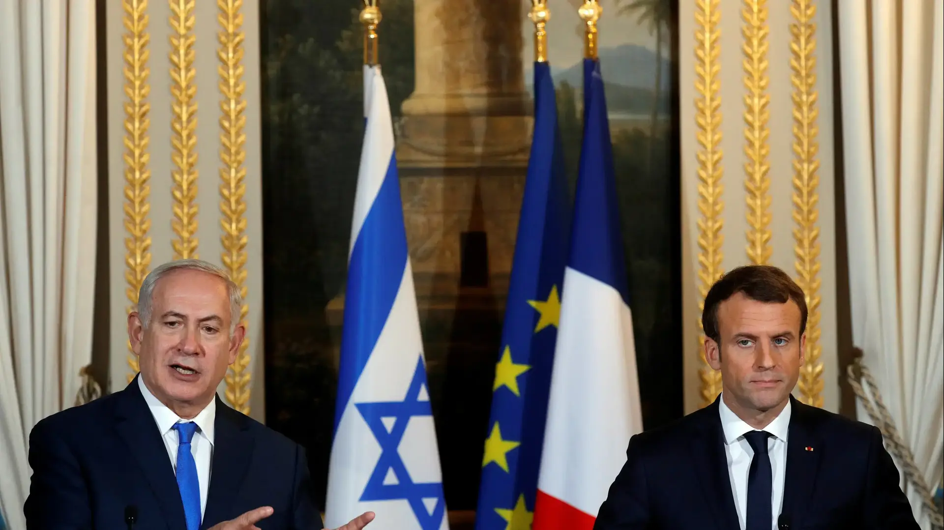 ראש הממשלה בנימין נתניהו ועמנואל מקרון בפריז, 10 בדצמבר 2017 ראש הממשלה בנימין נתניהו ועמנואל מקרון בפריז, 10 בדצמבר 2017