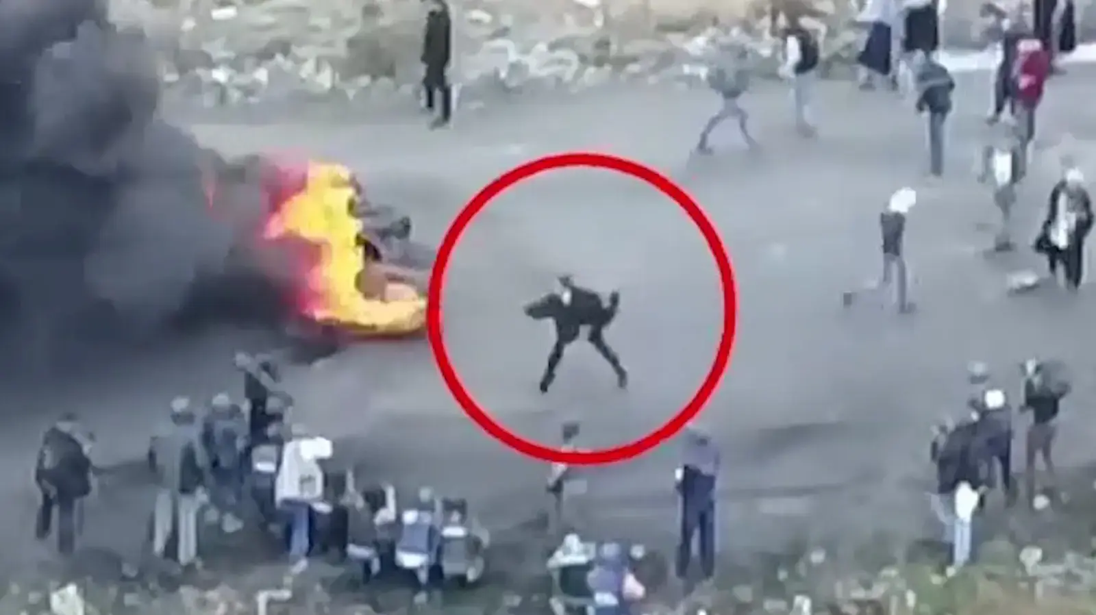 תיעוד הפרות סדר בכיכר איוש, 13 בדצמבר 2017 תיעוד הפרות סדר בכיכר איוש, 13 בדצמבר 2017