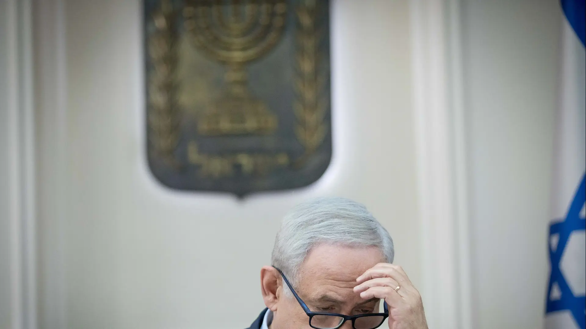 בנימין נתניהו בישיבת ממשלה 17 בדצמבר 2017