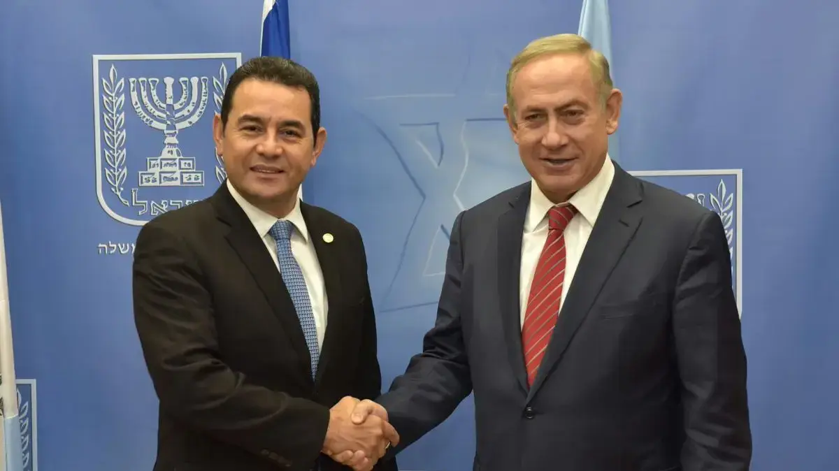 ראש הממשלה בנימין נתניהו ונשיא גוטמאלה, גי'מי מוראלס