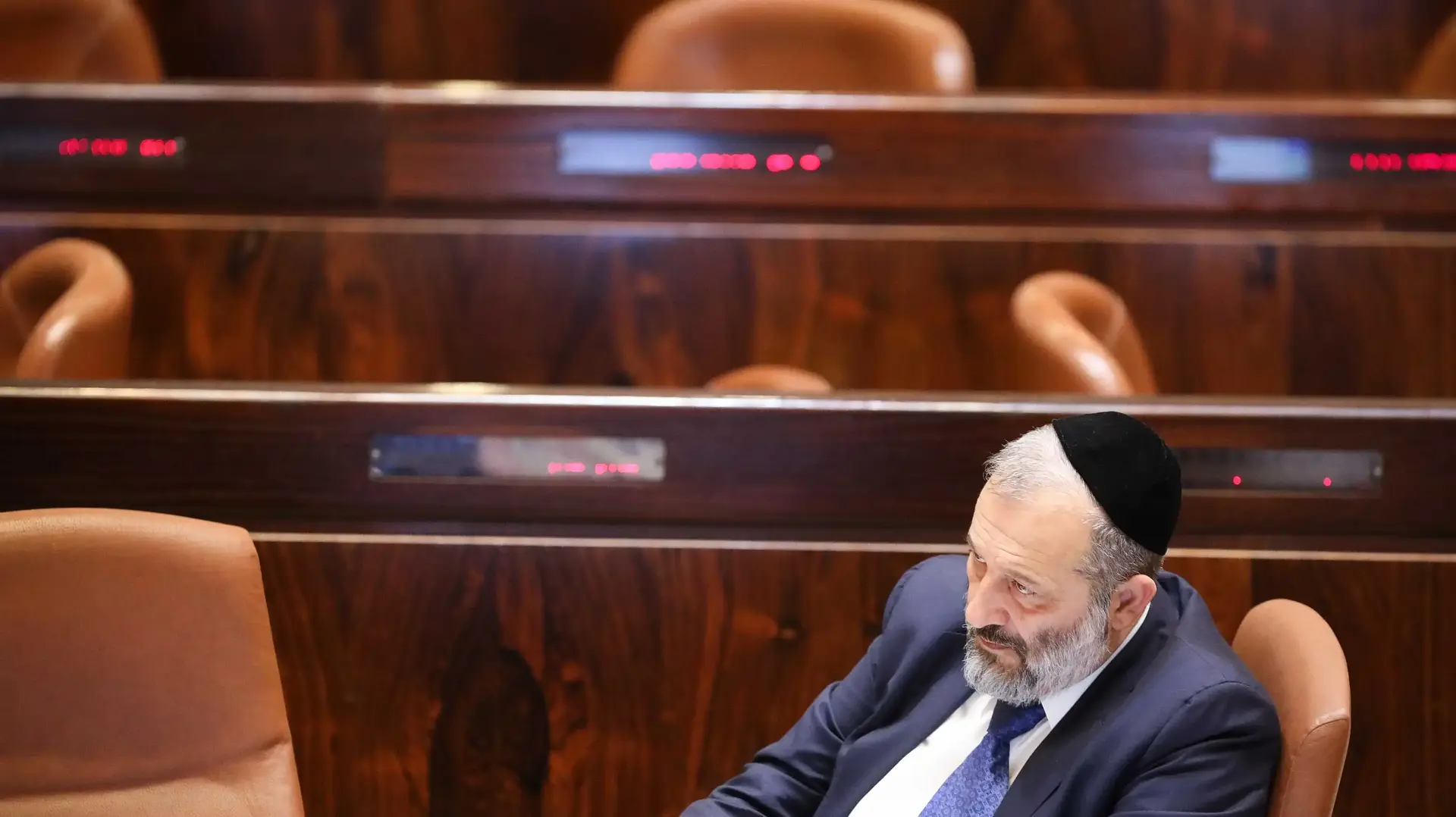 אריה דרעי במליאת הכנסת, ירושלים, 26 בדצמבר 2017
