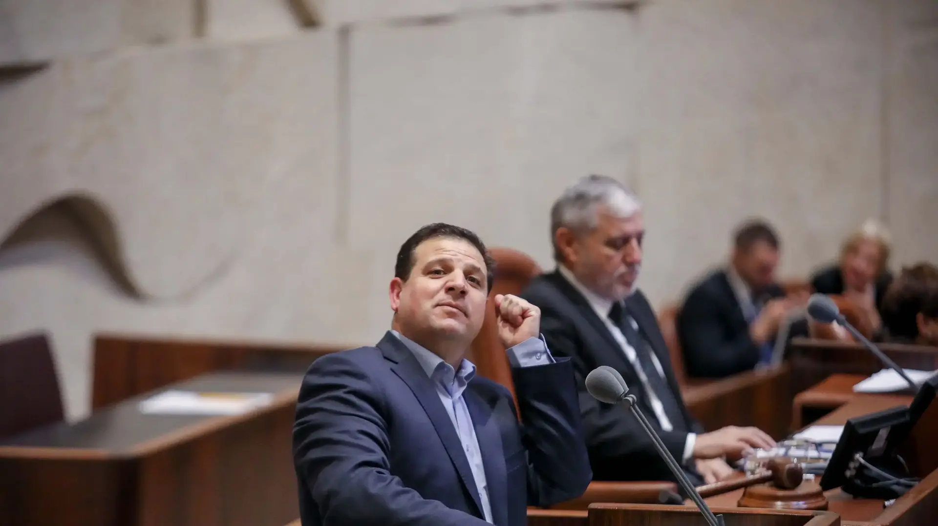 איימן עודה במליאת הכנסת, ירושלים, 26 בדצמבר 2017 איימן עודה במליאת הכנסת, ירושלים, 26 בדצמבר 2017