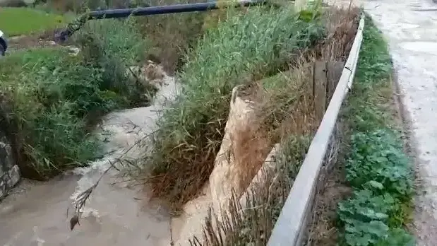 זרימה עוצמתית בנחל מזרע 1 בינואר 2018 זרימה עוצמתית בנחל מזרע 1 בינואר 2018