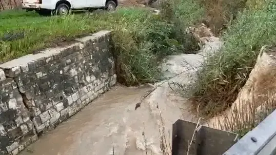 זרימה עוצמתית בנחל מזרע 1 בינואר 2018 זרימה עוצמתית בנחל מזרע 1 בינואר 2018
