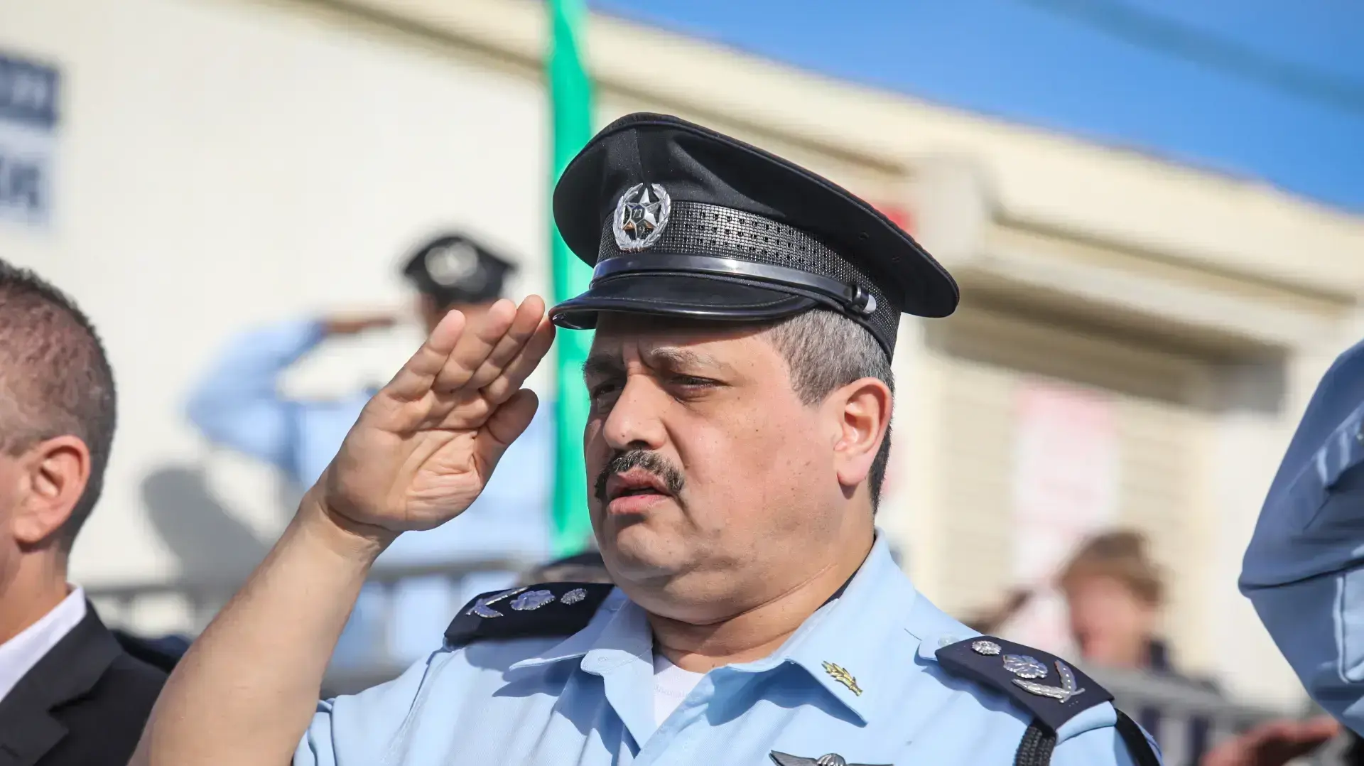 רוני אלשיך בטקס חניכת מבנה תחנת עוז במרחב קדם בירושלים, 3 בינואר 2018 רוני אלשיך בטקס חניכת מבנה תחנת עוז במרחב קדם בירושלים, 3 בינואר 2018