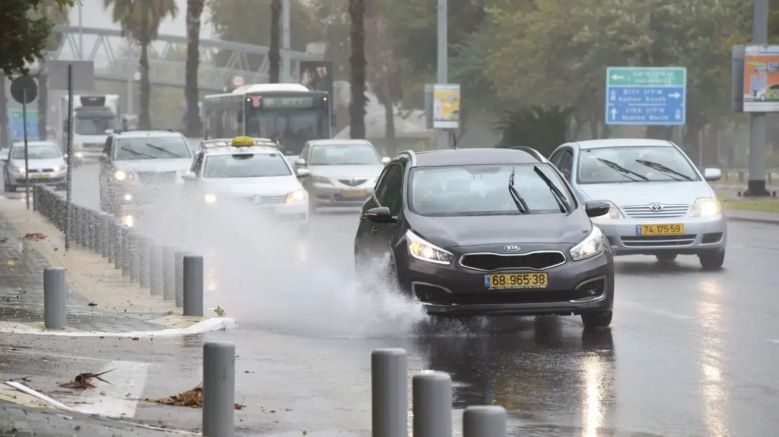 סופה בתל אביב 5 בינואר 2018 סופה בתל אביב 5 בינואר 2018
