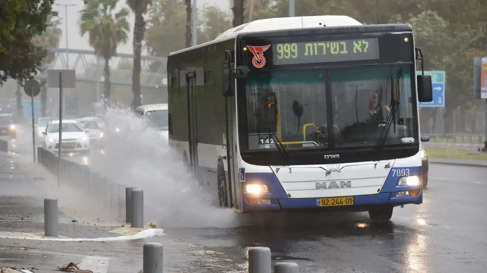 סופה בתל אביב 5 בינואר 2018 סופה בתל אביב 5 בינואר 2018