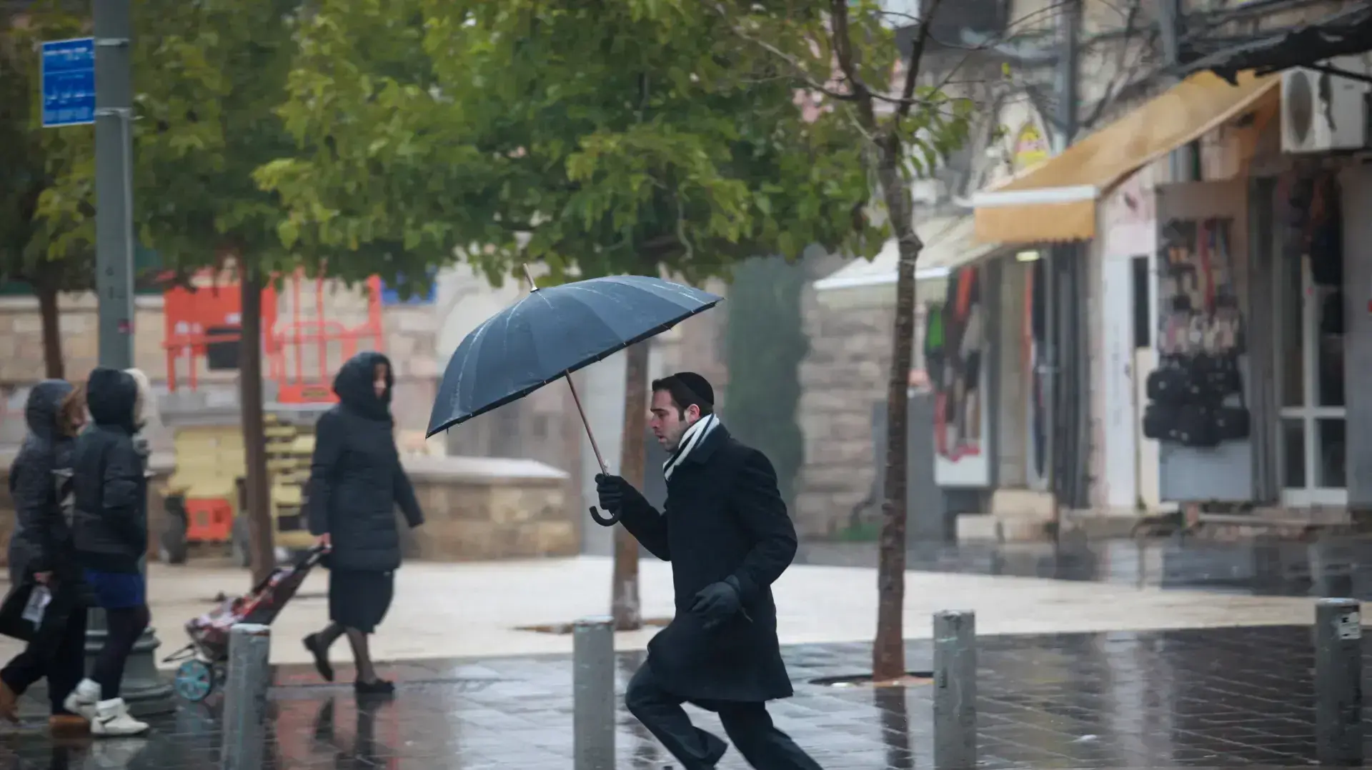 גשם בירושלים 5 בינואר 2018 גשם בירושלים 5 בינואר 2018