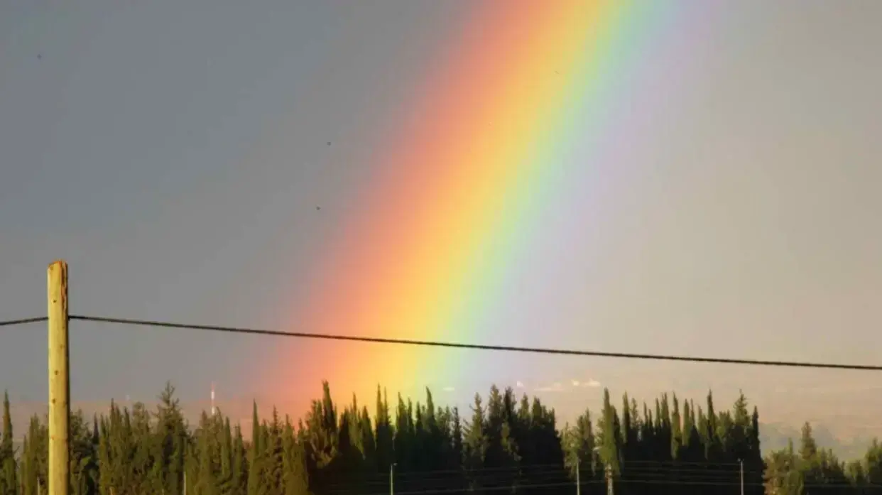 קשת בענן באשקלון 5 בינואר 2018 קשת בענן באשקלון 5 בינואר 2018