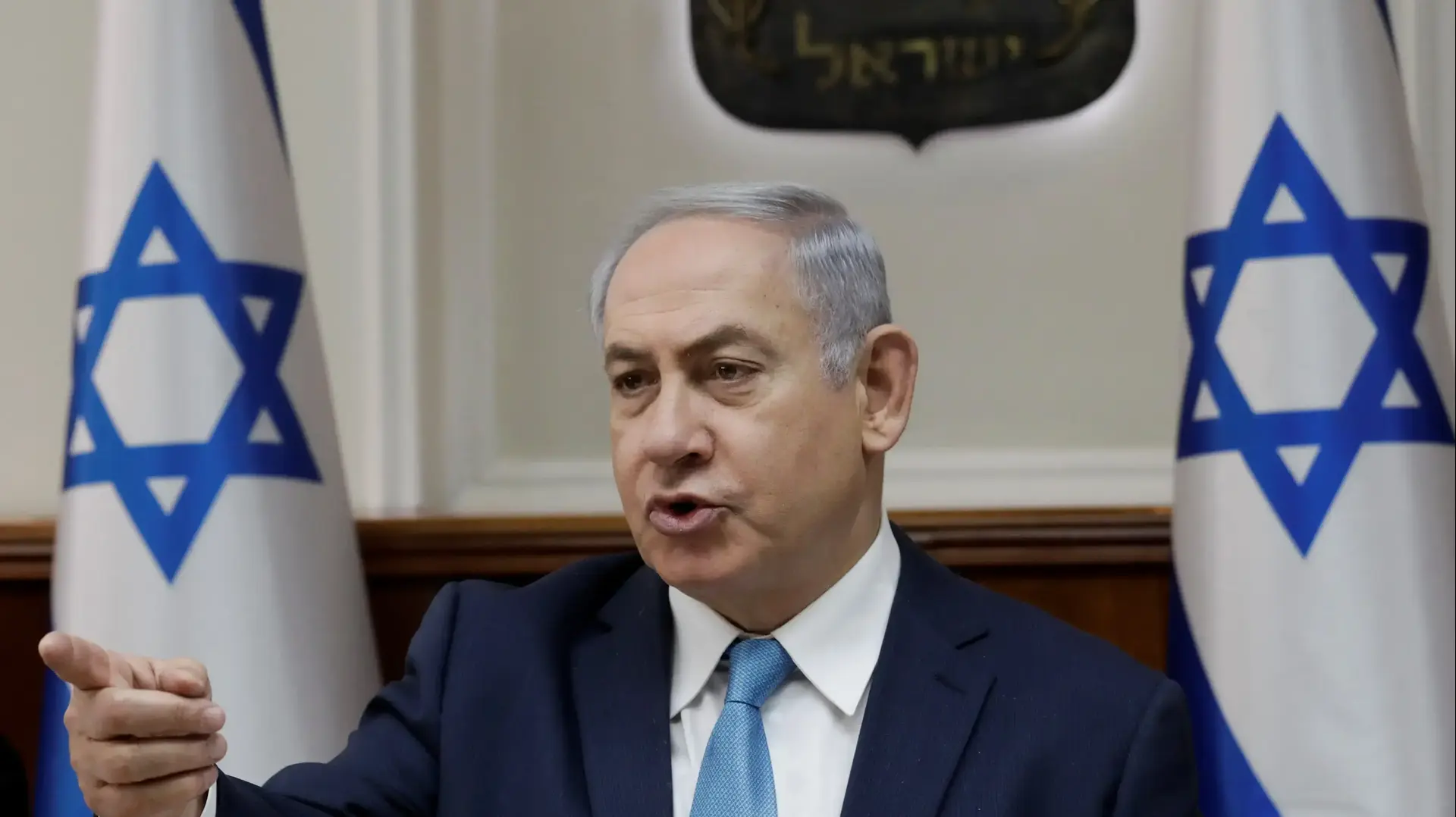 ראש הממשלה בנימין נתניהו בישיבת ממשלה. 3 בינואר 2018