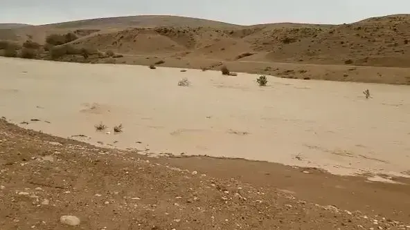 הצפה בנחל באר שבע. 6 בינואר 2018 הצפה בנחל באר שבע. 6 בינואר 2018