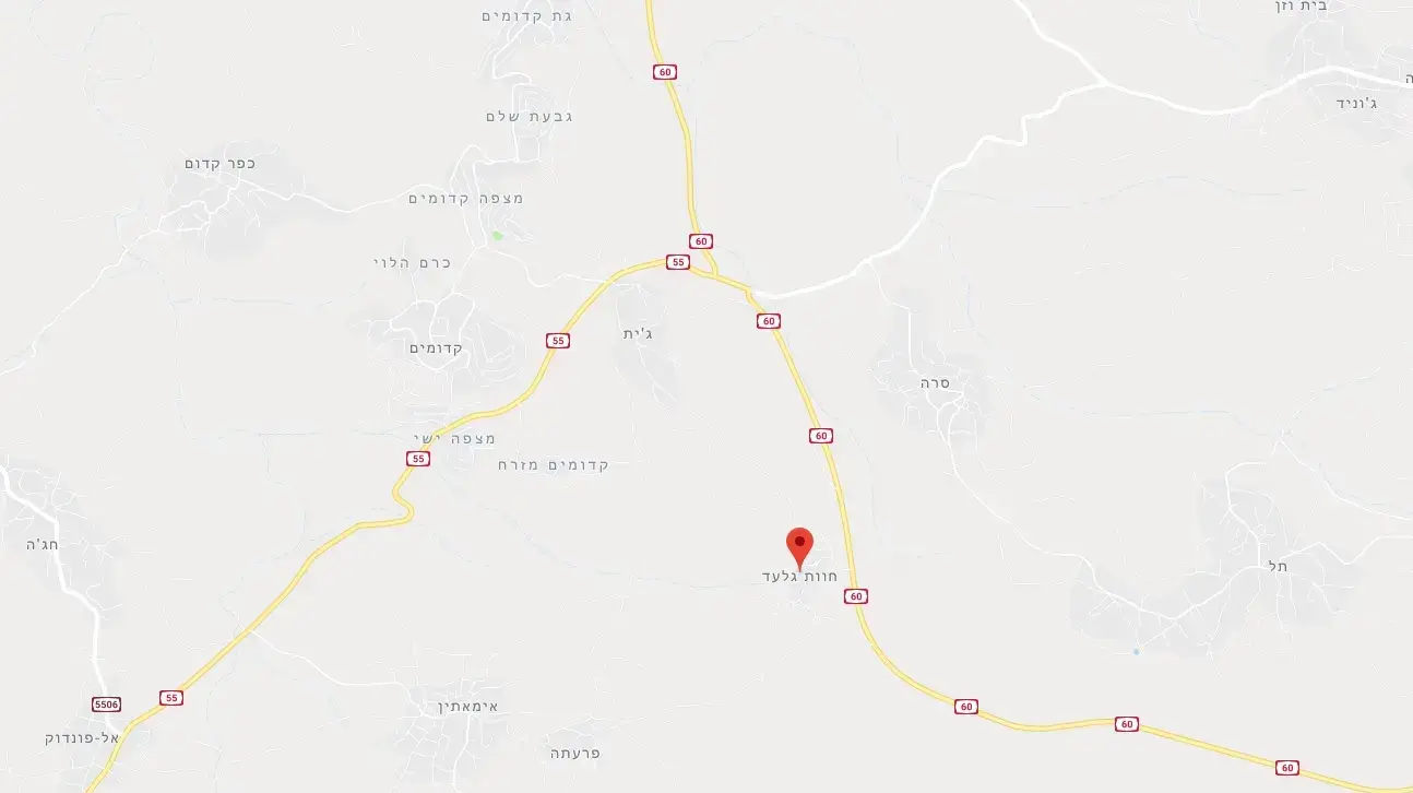 מפה- חוות גלעד, 9 בינואר 2018 מפה- חוות גלעד, 9 בינואר 2018