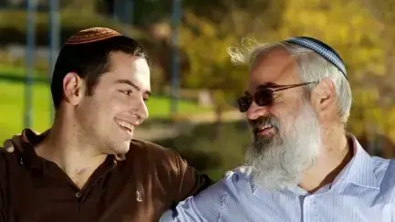 הרב זאב קרוב ז"ל ובנו אהרון קרוב