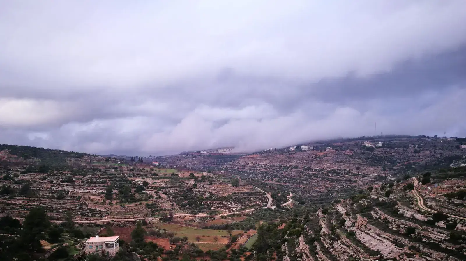 מזג אוויר חורפי בגוש עציון, 17 בינואר 2018 מזג אוויר חורפי בגוש עציון, 17 בינואר 2018