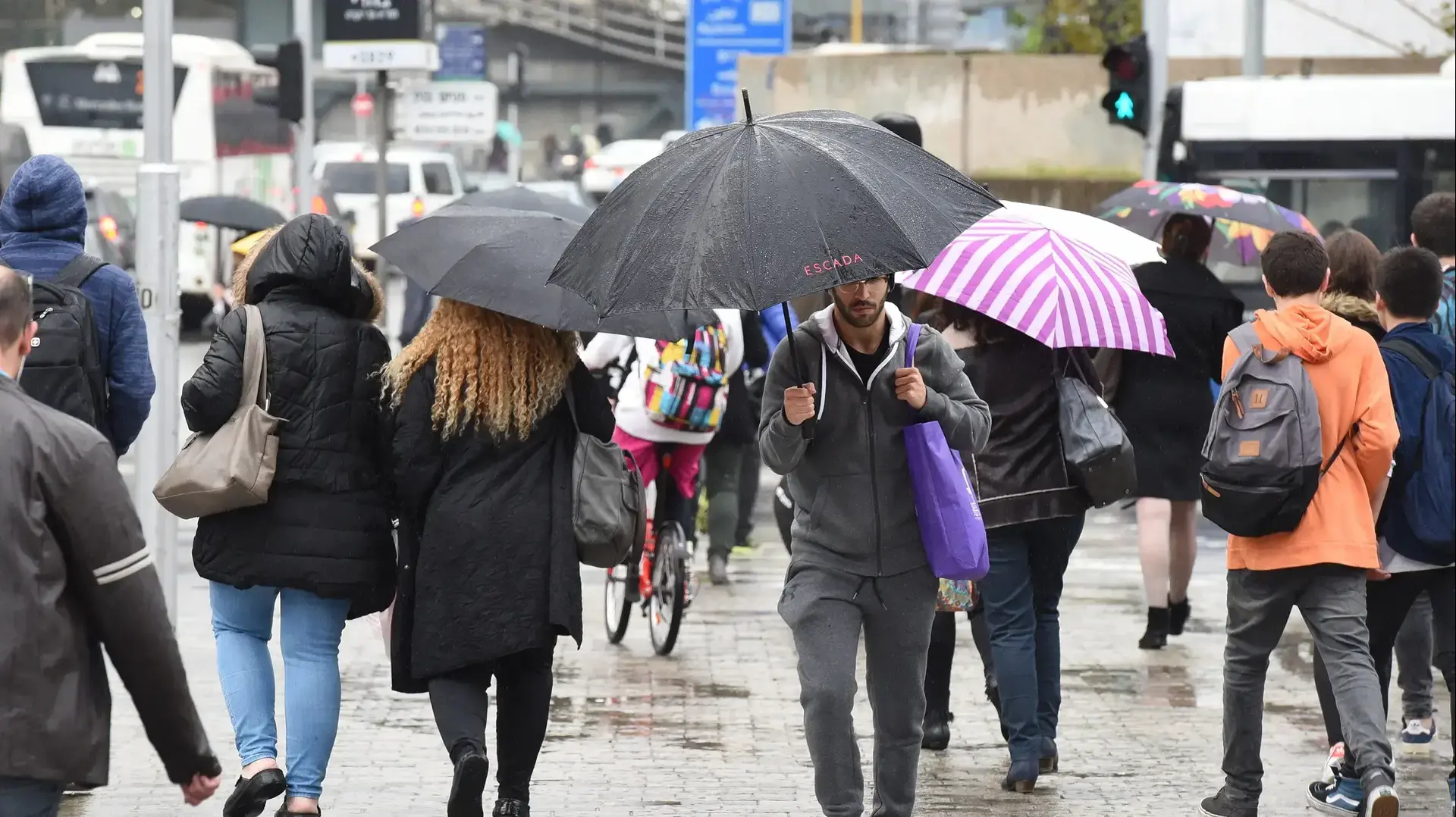 גשם בתל אביב, 17 בינואר 2018 גשם בתל אביב, 17 בינואר 2018